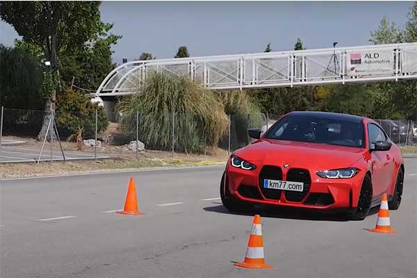 21 Bmw M4比赛失败了着名的驼鹿测试